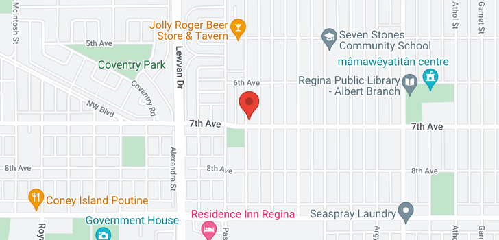 map of 1271 Wascana ST